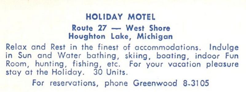 Holiday on the Lake Motel (Holiday Motel) - Vintage Postcard (newer photo)